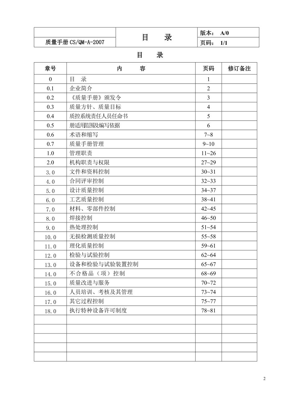 《天津XX锅炉公司锅炉质量保证手册》(DOC 103页）.docx_第3页