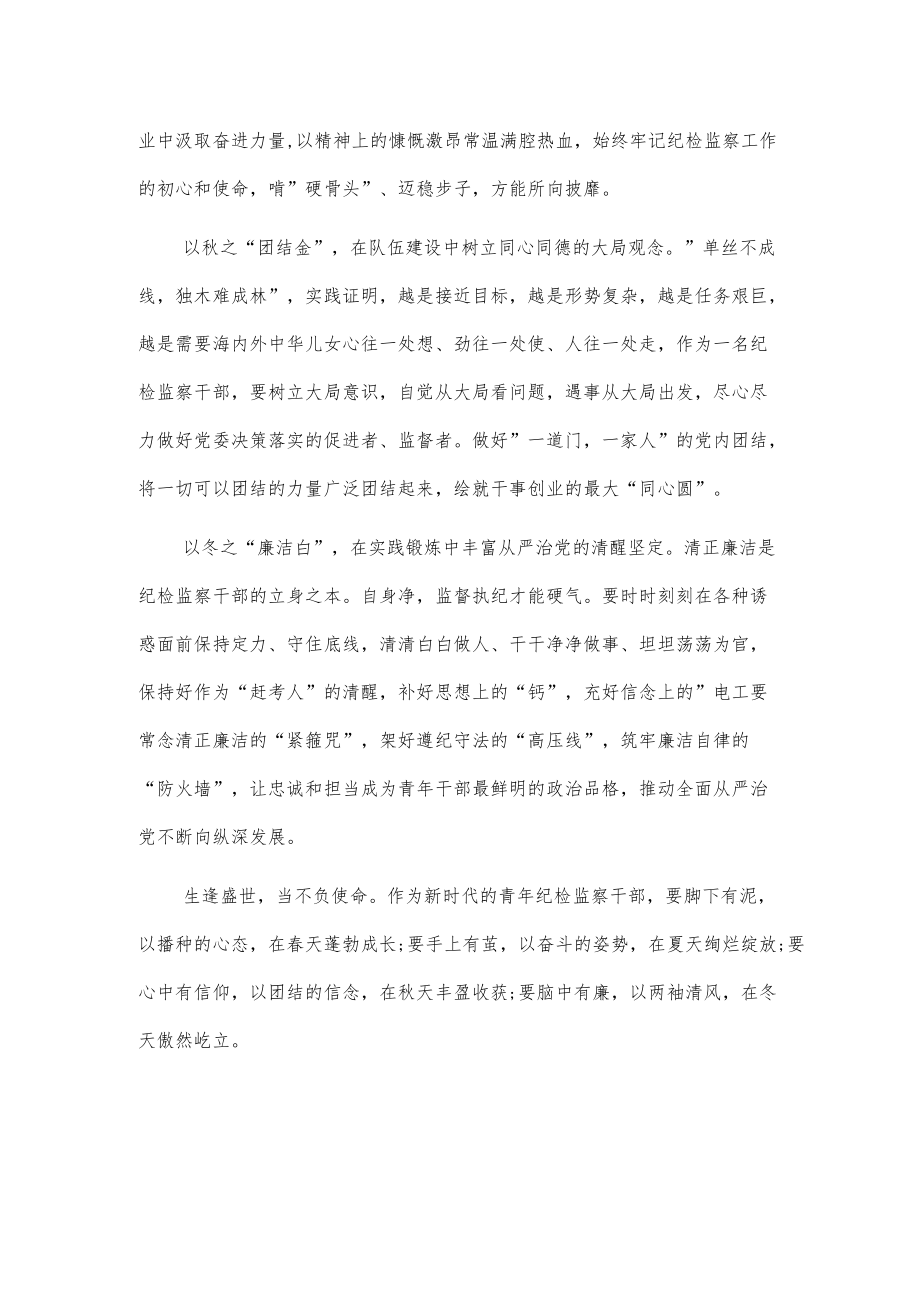 丰富青春底色绘就时代华章——纪委书记学习心得体会.docx_第2页