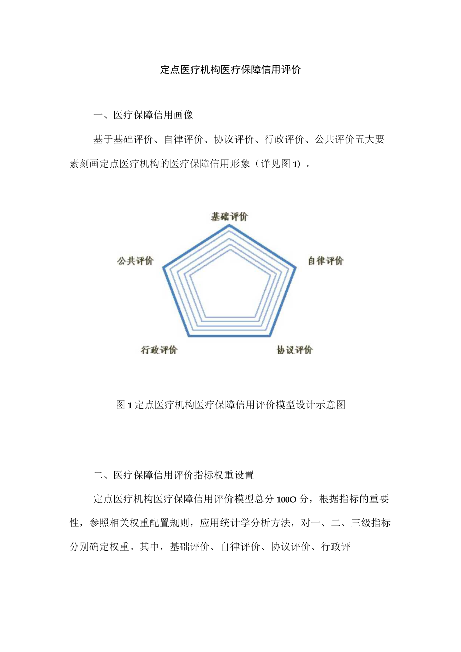 定点医疗机构医疗保障信用评价.docx_第1页