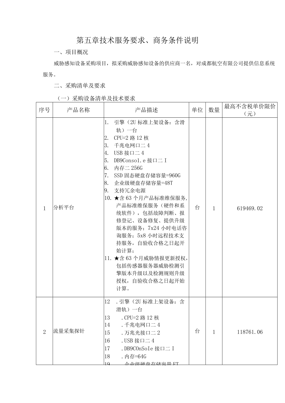 第五章技术服务要求、商务条件说明.docx_第1页