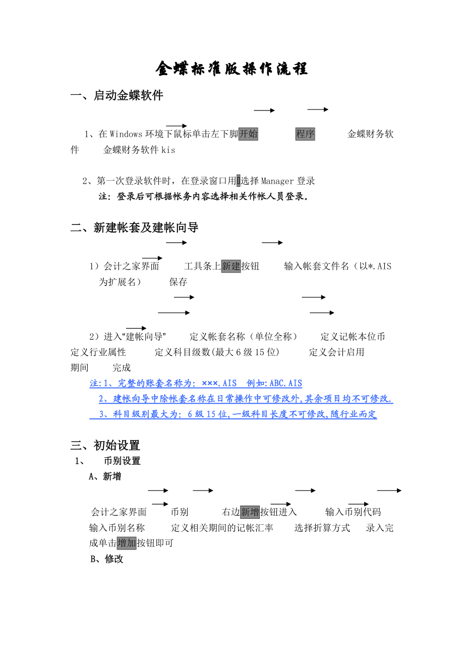 金蝶KIS标准版操作流程.docx_第1页