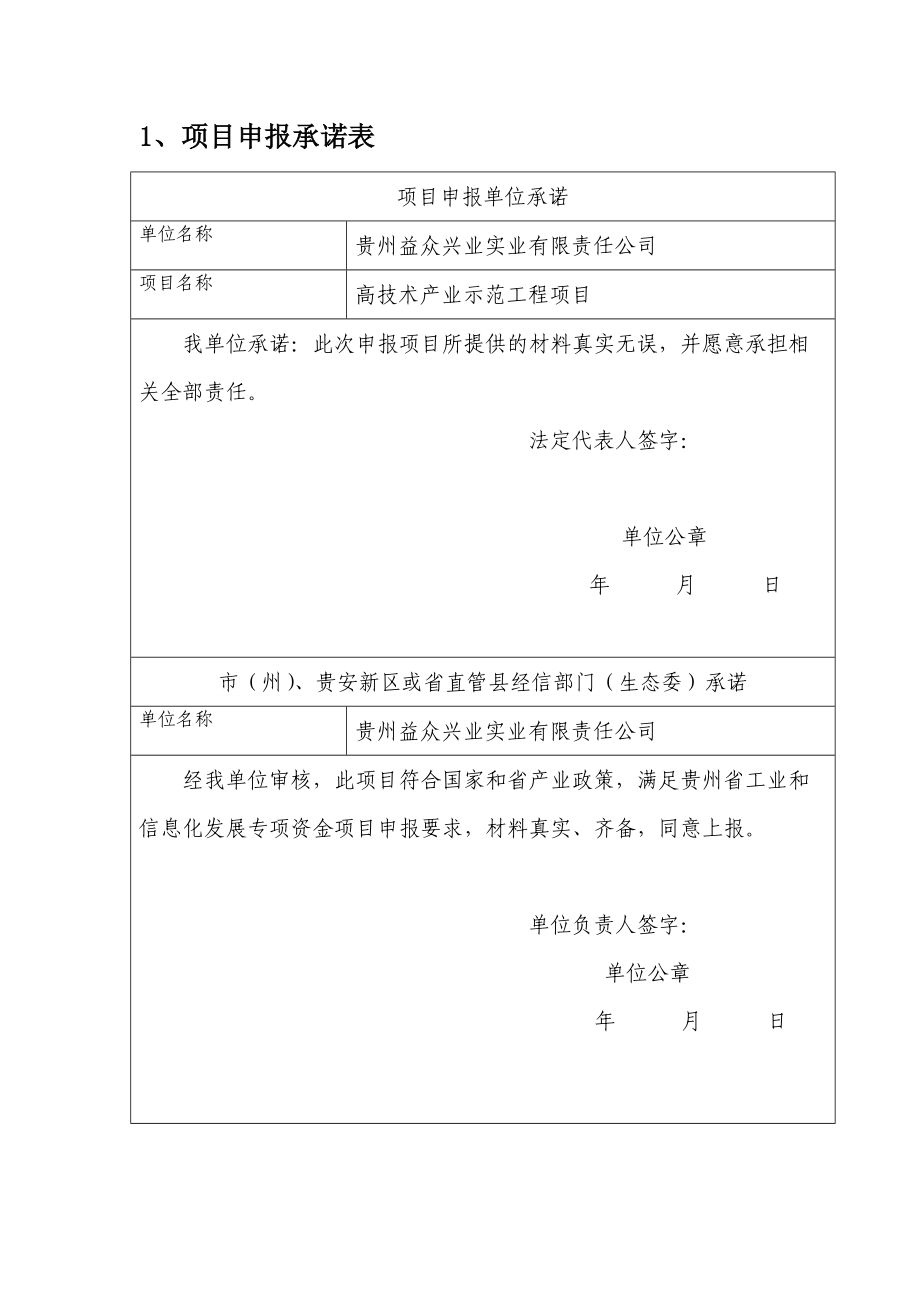 高技术产业示范工程专项申请报告1.docx_第2页