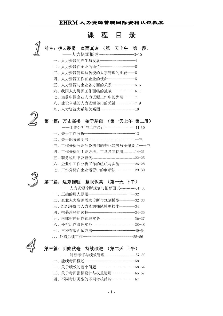 EHRM人力资源管理国际资格认证教案.doc_第1页