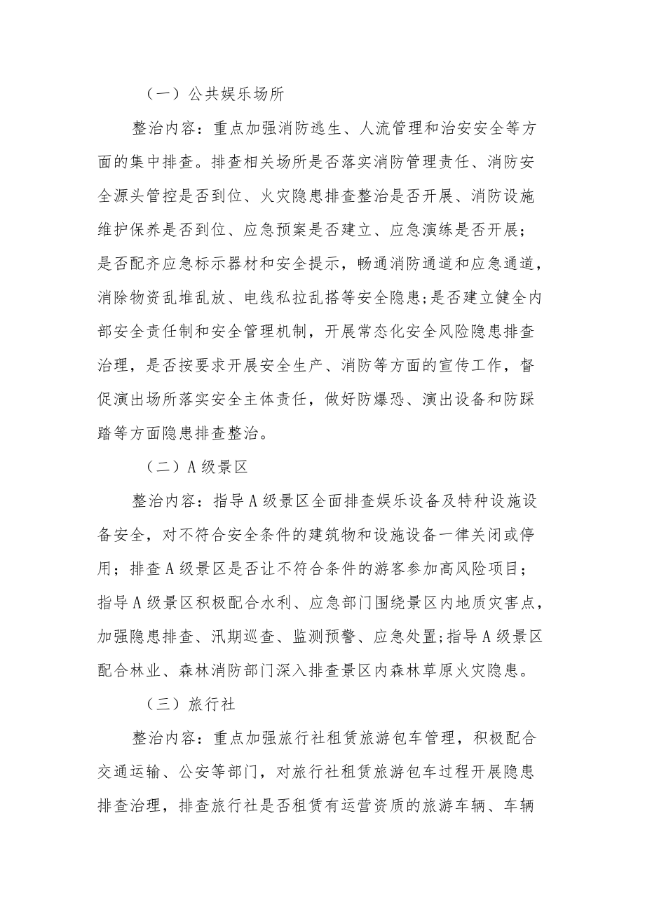 文化旅游行业安全生产风险大排查隐患大整治行动工作方案.docx_第2页