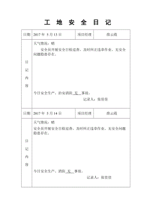 工地安全日记(DOC69页).doc