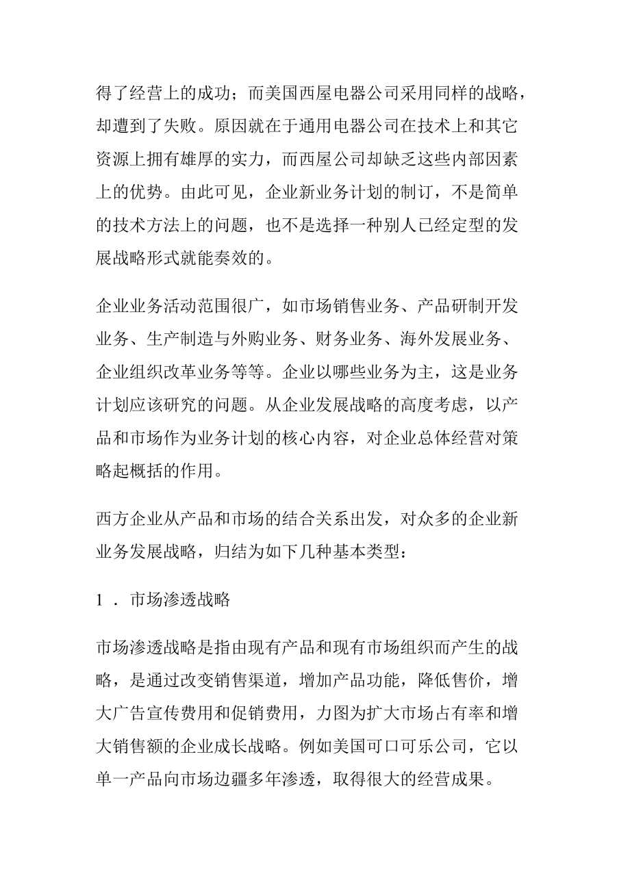 企业新业务计划的实质与内容.docx_第2页