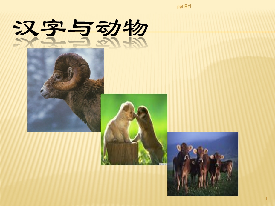 甲骨文汉字与动物课件.ppt_第1页