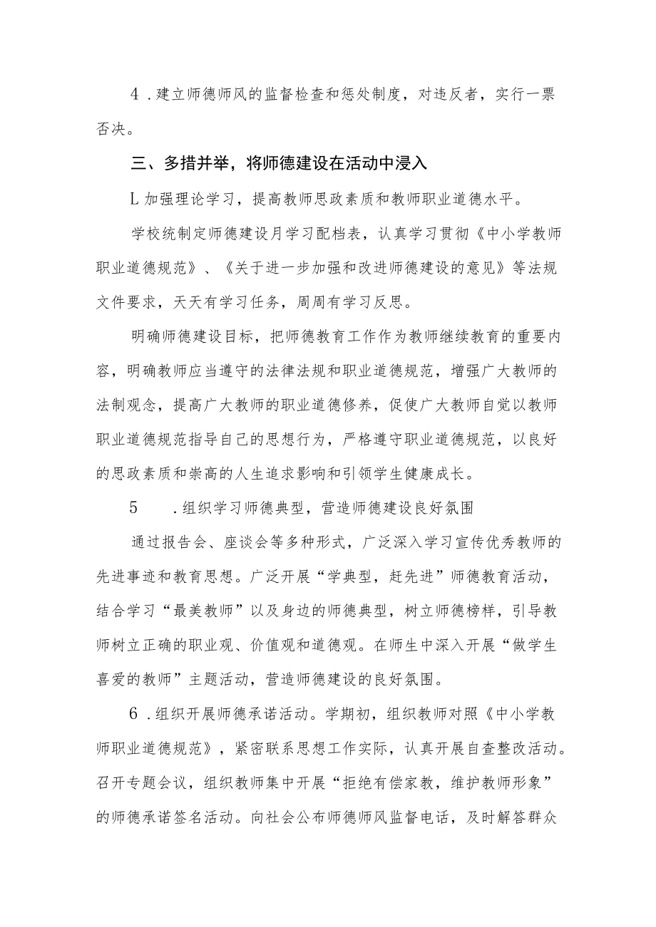 学校2022年师德建设教育月活动工作总结及方案六篇.docx_第2页