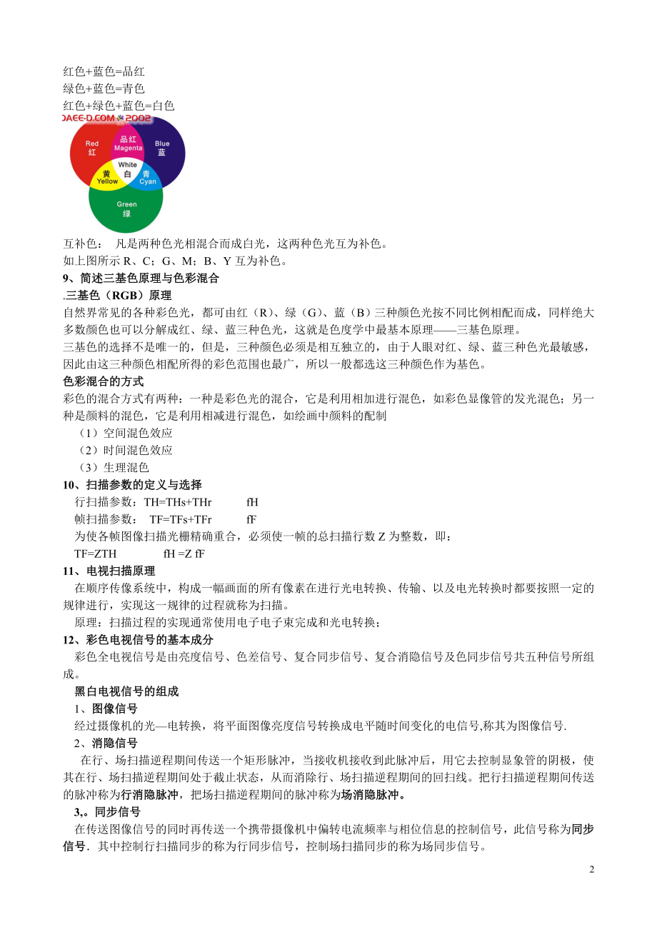 数字电视复习材料.docx_第2页