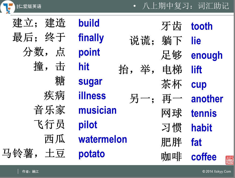 仁爱版英语八年级上册期末总复习课件.ppt_第3页