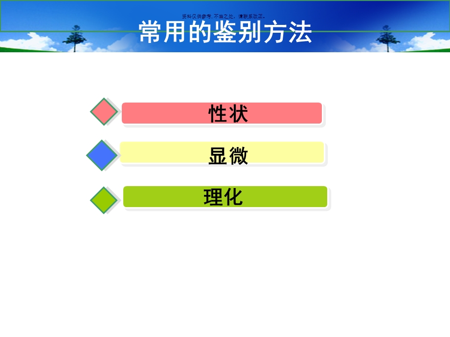 中药的鉴别医学知识课件.ppt_第3页