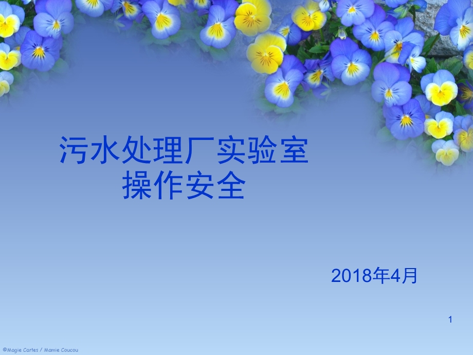 污水处理厂化验室操作安全PPT幻灯片课件.ppt_第1页