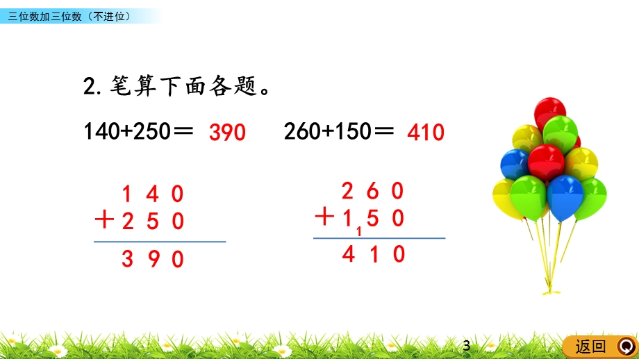 人教版三年级上册数学第四单元 万以内的加法和减法(二) 课件.pptx_第3页