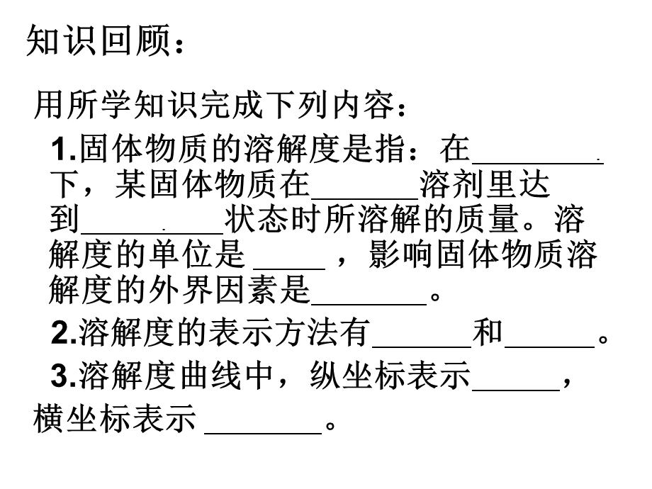 溶解度曲线的意义及应用课件.ppt_第1页