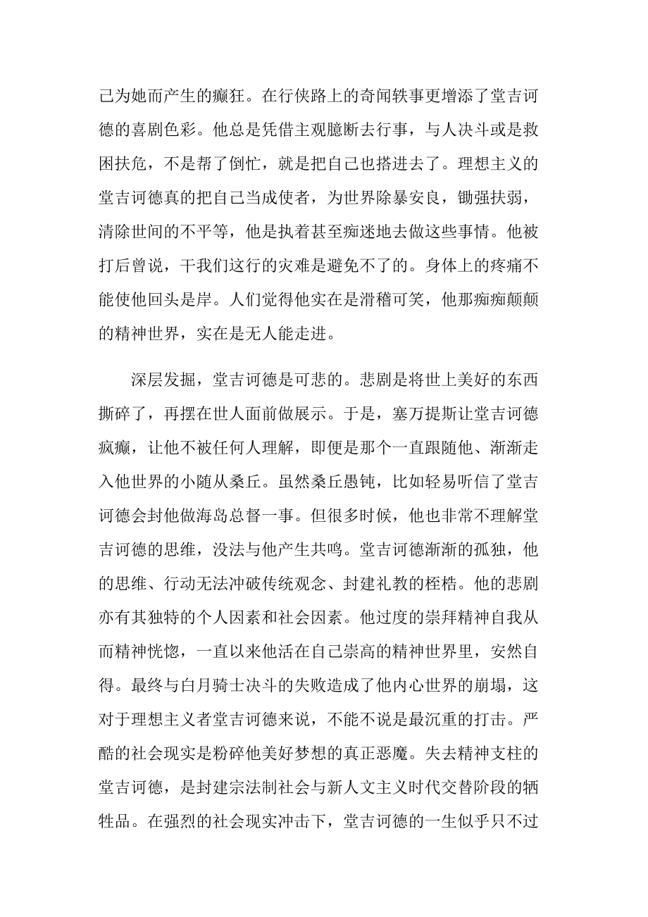 堂吉诃德课外书读书心得.doc_第2页