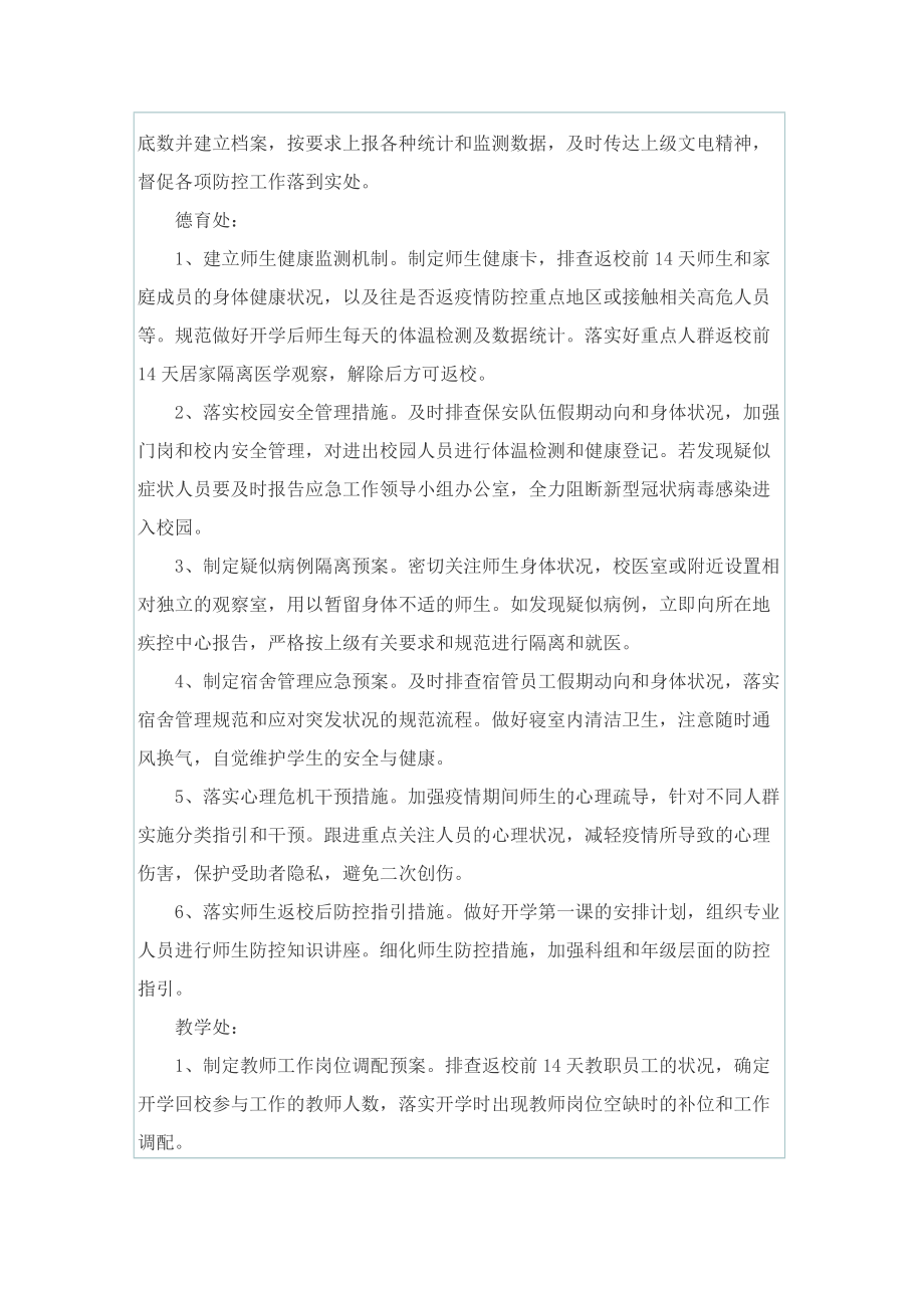 学校疫情防控应急处置方案5篇.doc_第2页