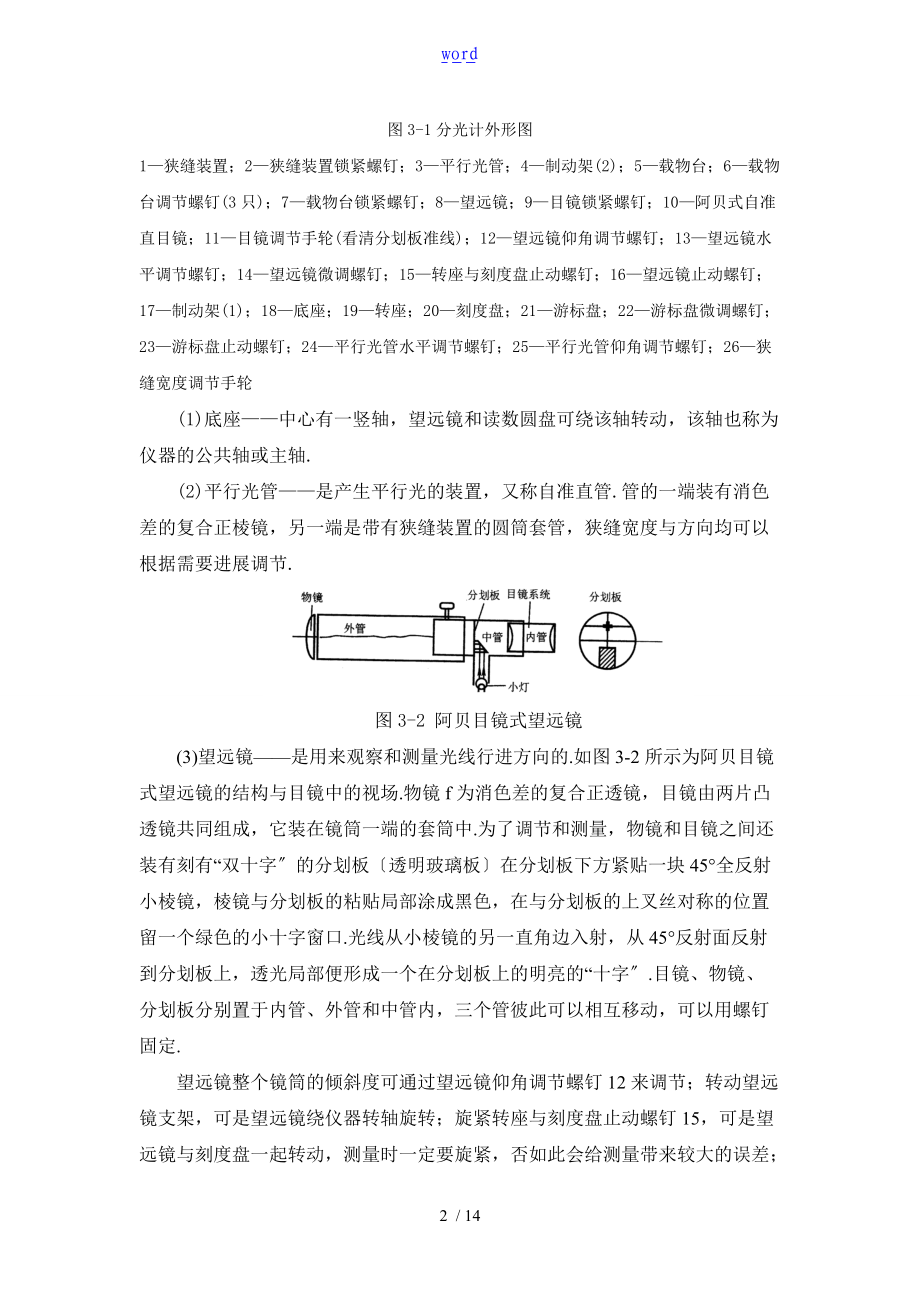 分光计地调节与应用.doc_第2页