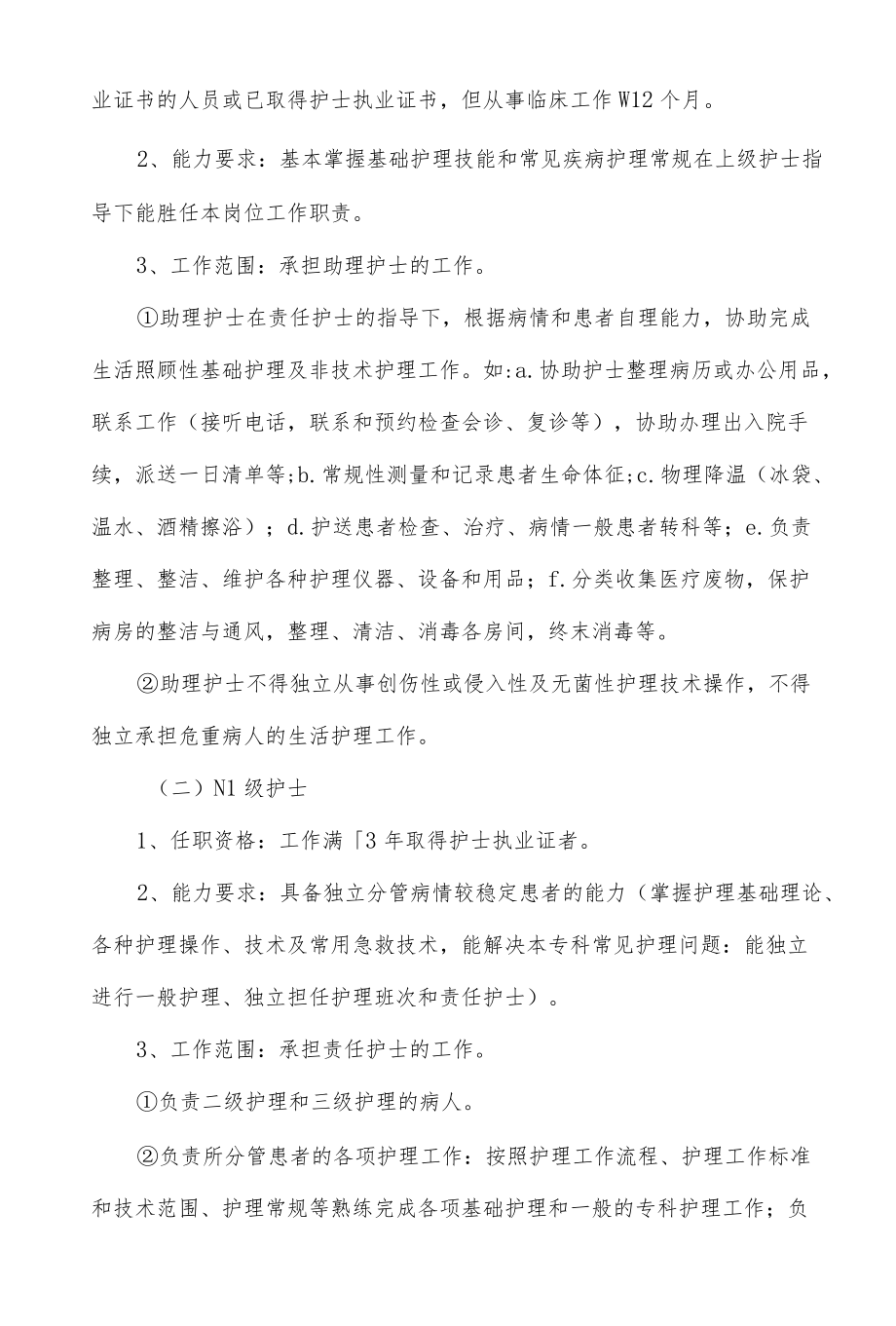 医院护士分层级管理制度.docx_第3页