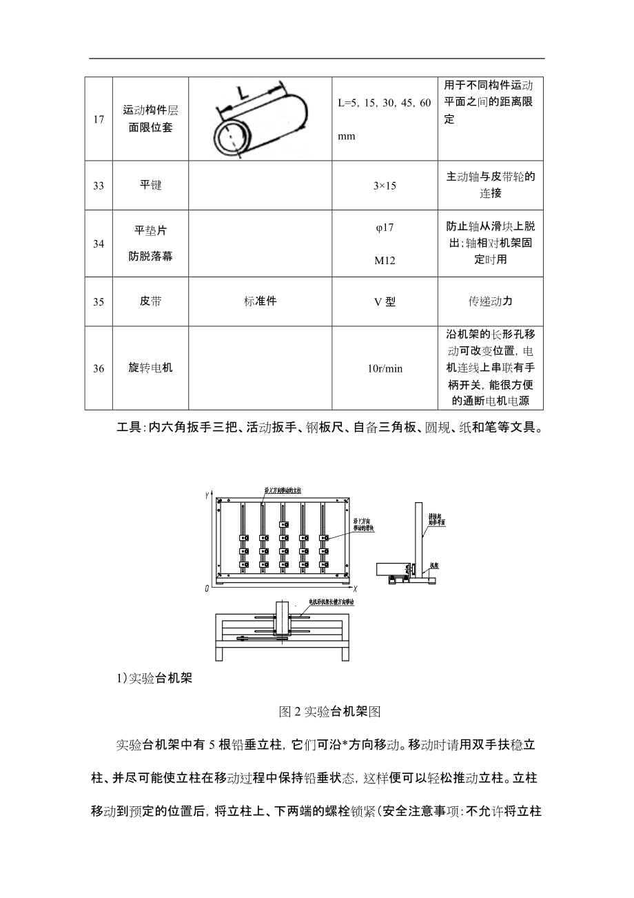 平面机构运动方案设计与拼装实验报告.docx_第3页