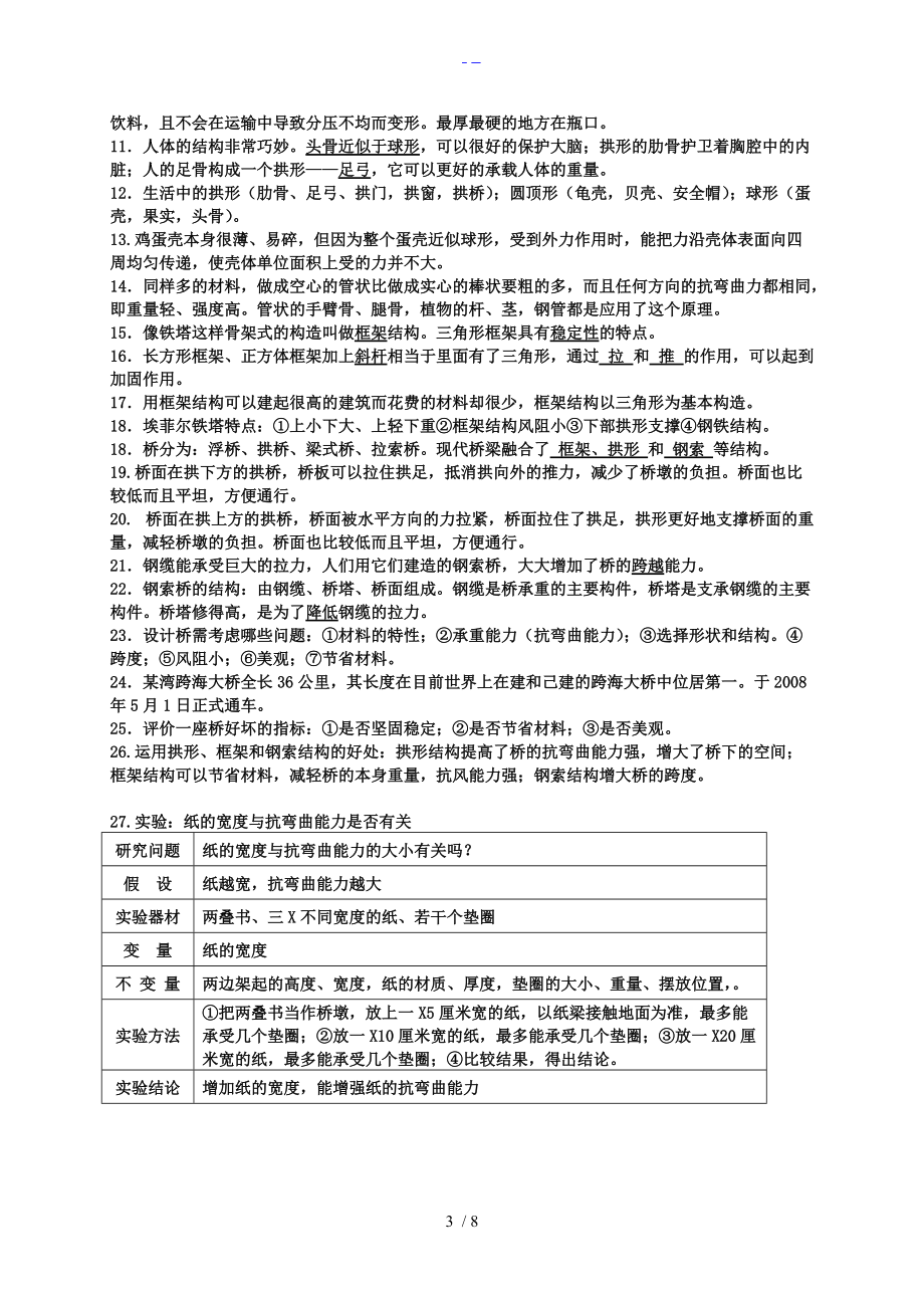 六上科学复习资料概念知识简答题和实验题超全.doc_第3页