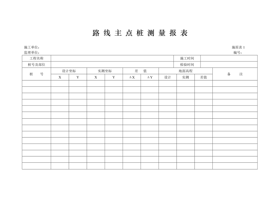 施工自检表格范本.docx_第1页