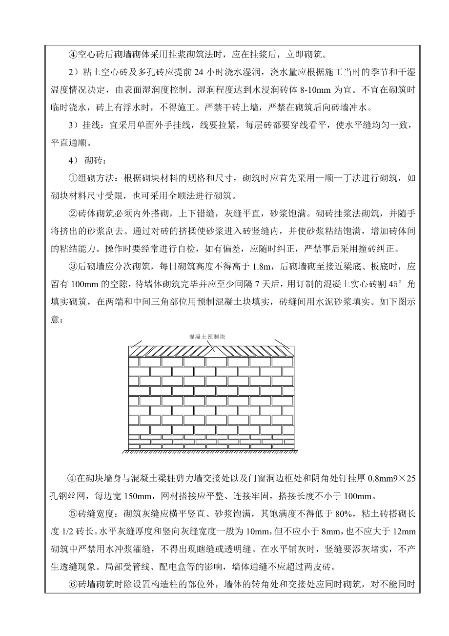 住宅楼填充墙砌体技术交底.doc_第3页