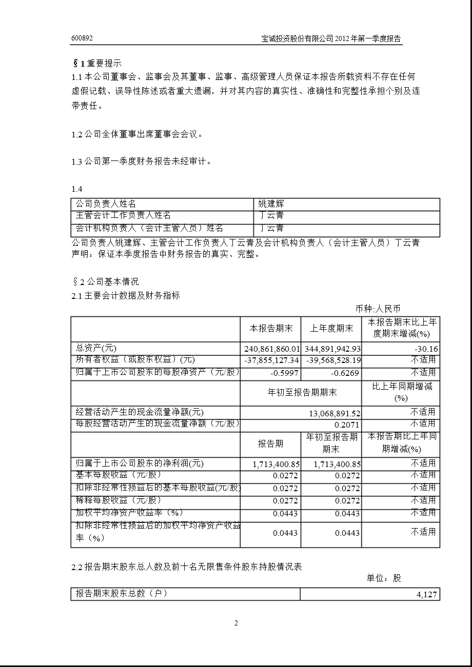 600892 ST宝诚第一季度季报.ppt_第3页