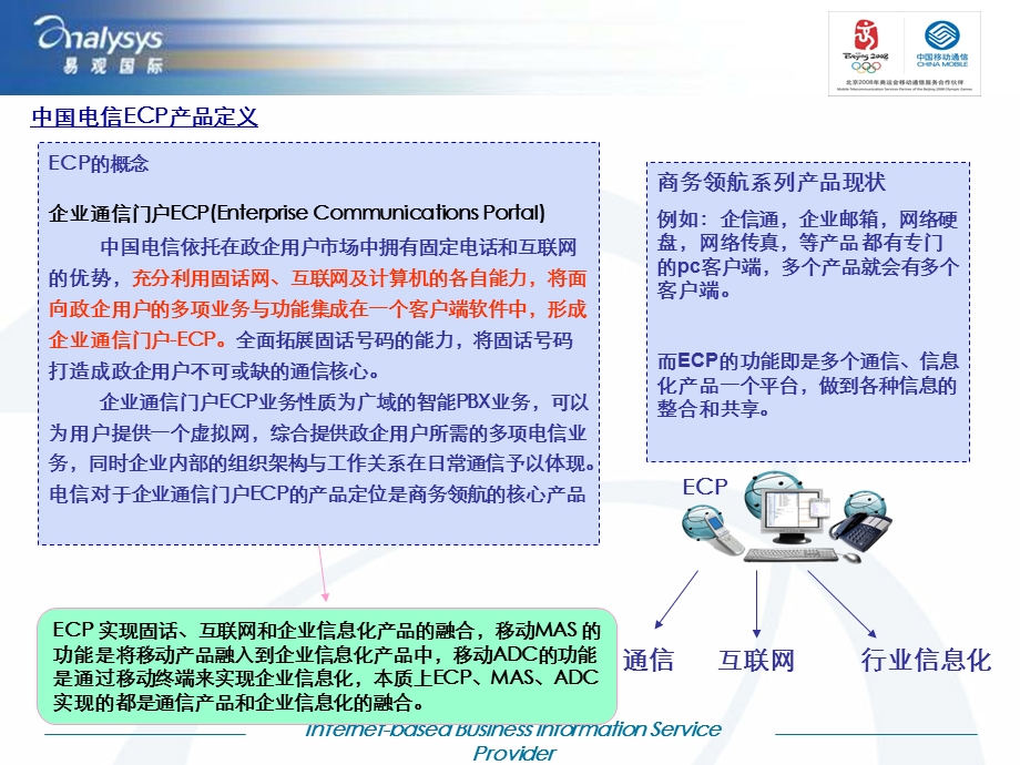 中国电信ECP业务分析和借鉴价值分析报告.ppt_第3页