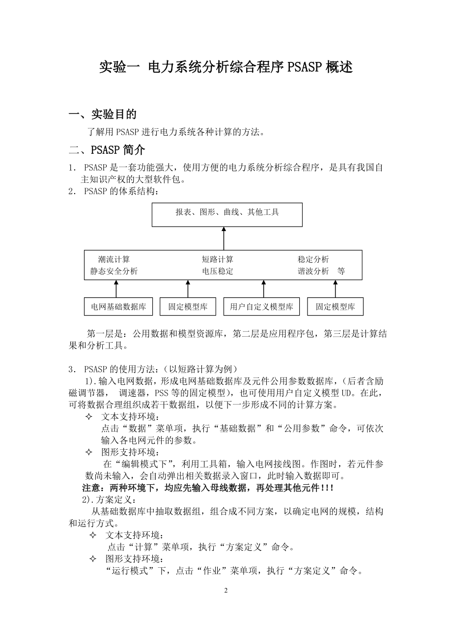 电力系统分析综合实验报告.docx_第2页