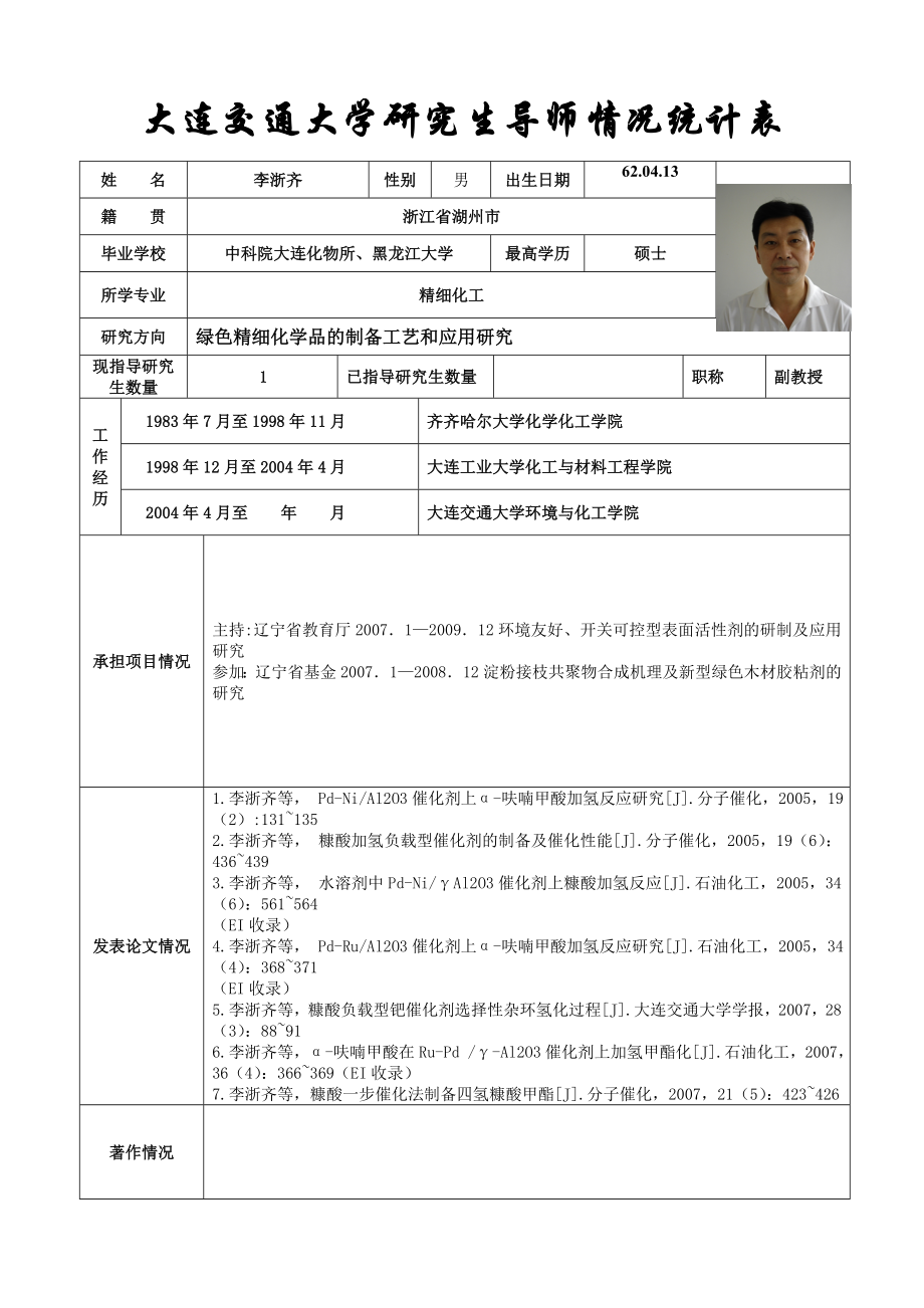 大连交通大学研究生导师情况统计表.docx_第1页