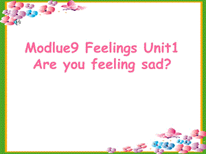 外研版小学英语三级起点第五册英语Unit1 Are you feeling sad课件.ppt
