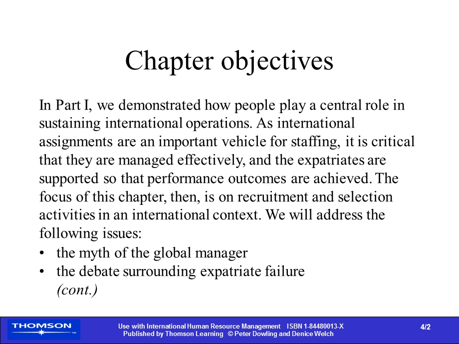 INTERNATIONAL HUMAN RESOURCE MANAGEMENT（U. OF NEWCASTLE, AUSTRALIA; BETTY RYAN）PART 411.ppt_第2页