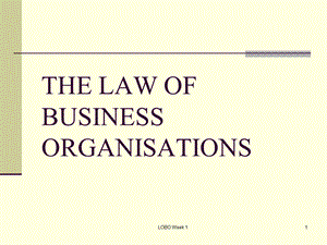 The_law_of_business_organizations__(澳大利亚纽卡斯尔大学;_Daniel_Matas).ppt