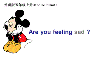 外研版小学英语五级上册Module9 Unit1 Are you feeling sad课件.ppt