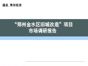 郑州金水区旧城改造项目可行性分析报告.ppt