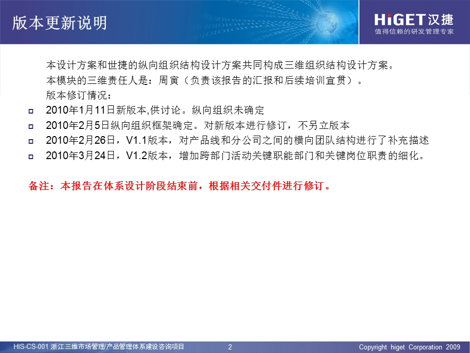 HISCS001三维通信产品管理组织结构(横向)设计报告.ppt_第2页