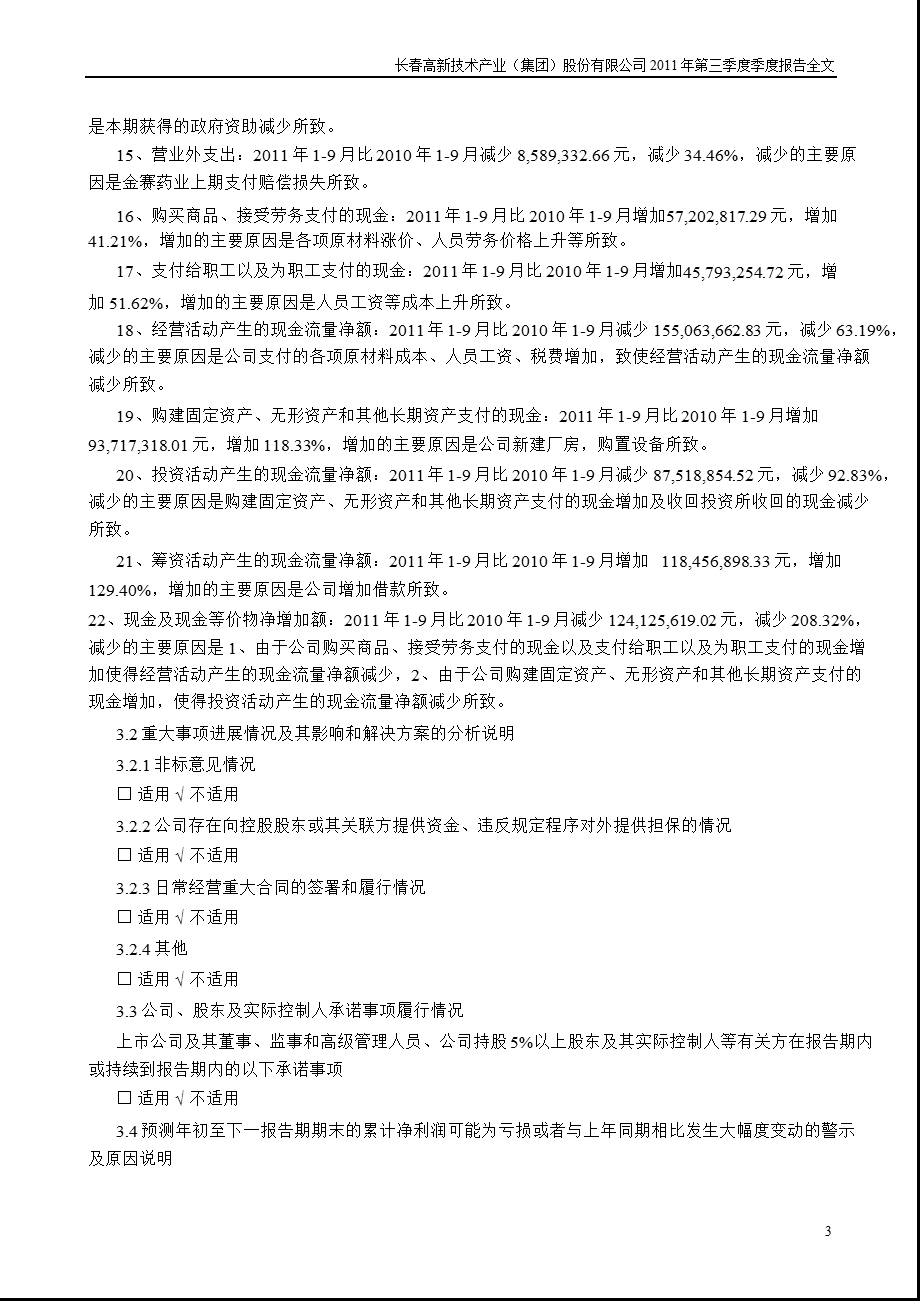 长春高新：2011年第三季度报告全文.ppt_第3页