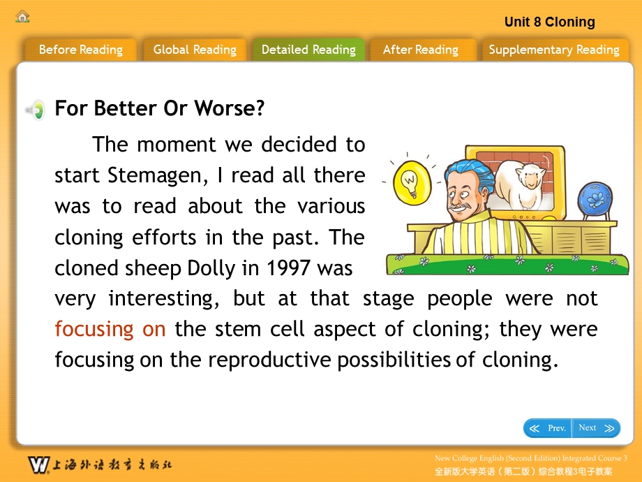 Unit8HUMAN CLONING A SCIENTIST’S STORY.ppt_第3页