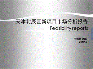 2012天津北辰区新项目市场分析报告57p(1).ppt