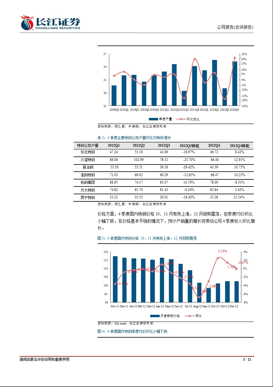 西宁特钢(600117)：4季度产量明显恢复_非钢业务环比改善-2013-01-31.ppt_第3页