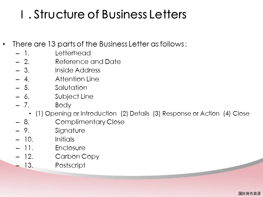 国际商务英语-Basic Knowledge of Business Letter Writing.ppt_第3页
