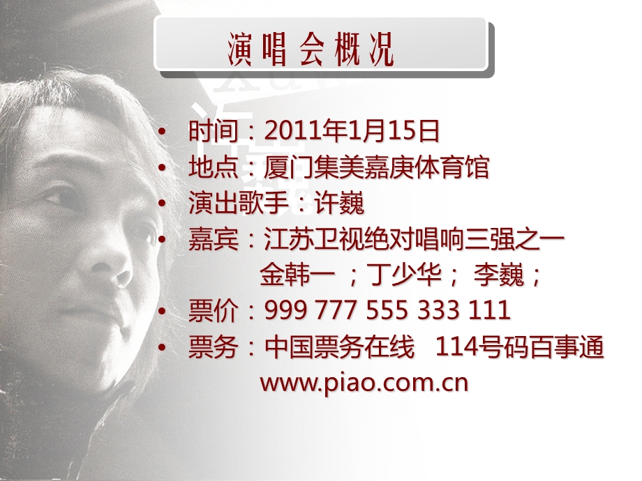 【广告策划-PPT】许巍厦门欢唱会.ppt_第3页