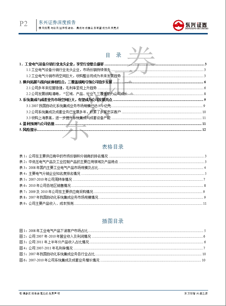 众业达(002441)深度报告：横向拓展与纵向延伸相结合_集成与成套业务有望成为未来亮点-2012-02-01.ppt_第2页