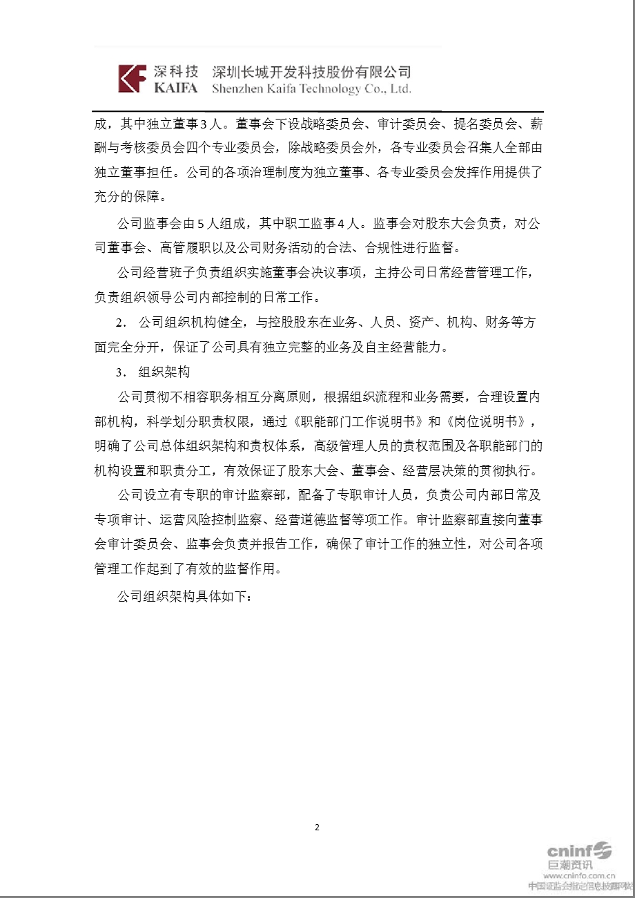 长城开发：2011年度内部控制自我评价报告.ppt_第2页