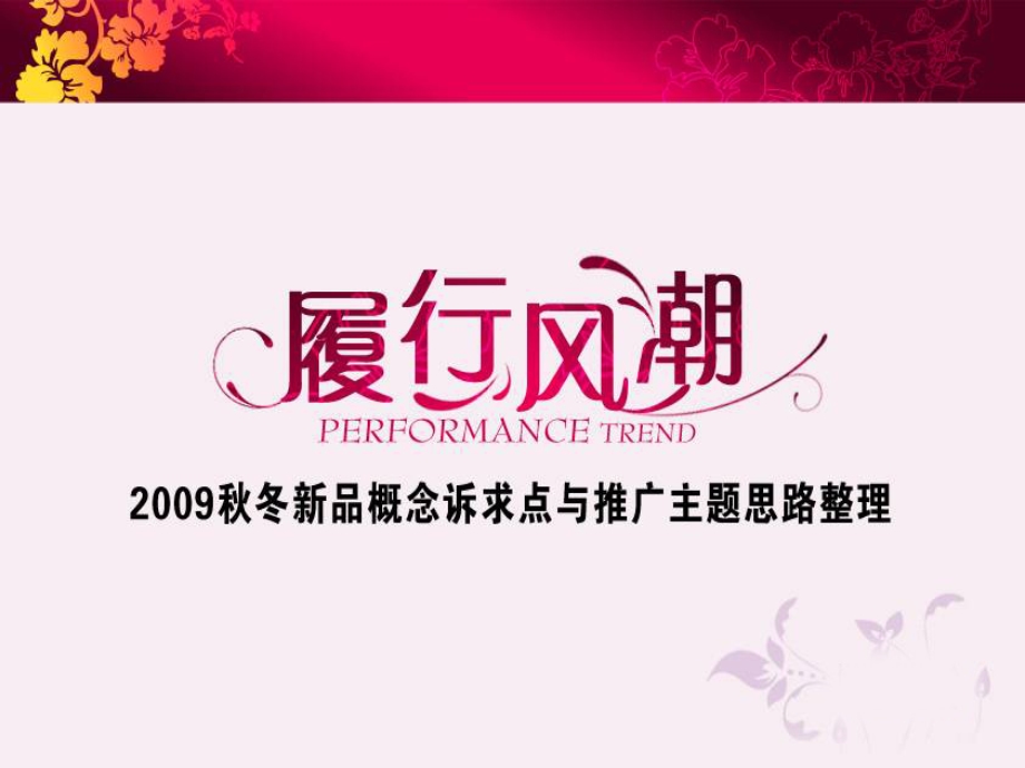 2009女鞋新品推广思路企划案(2).ppt_第1页