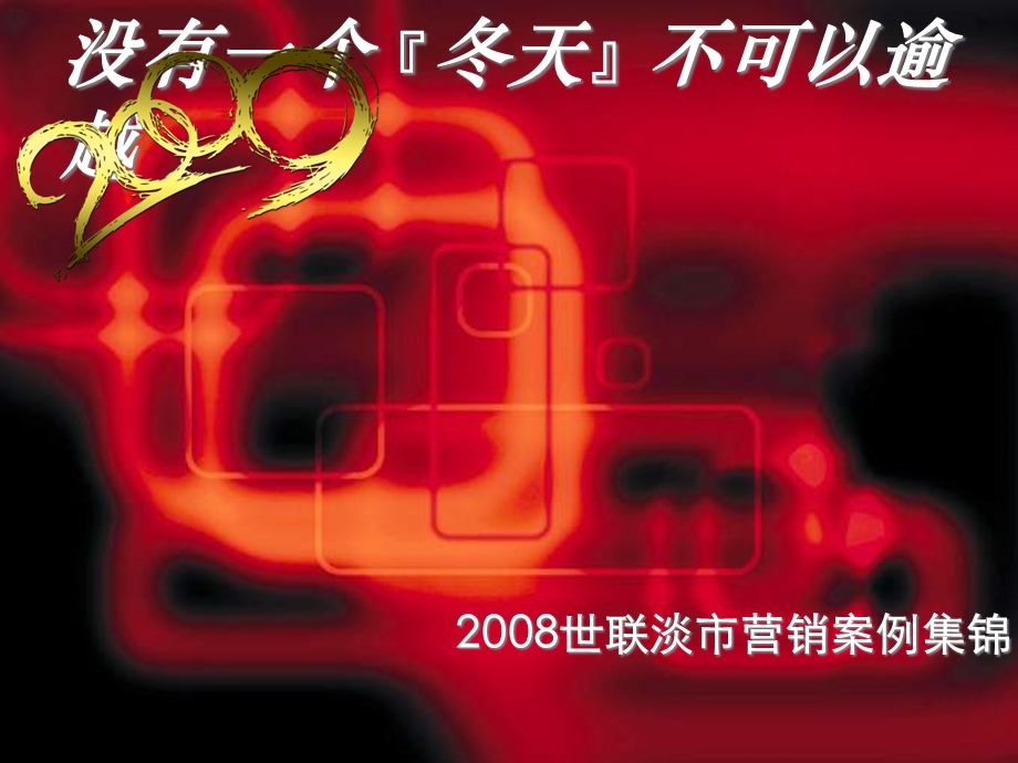 世联淡市营销案例集锦_2009年(1).ppt_第1页