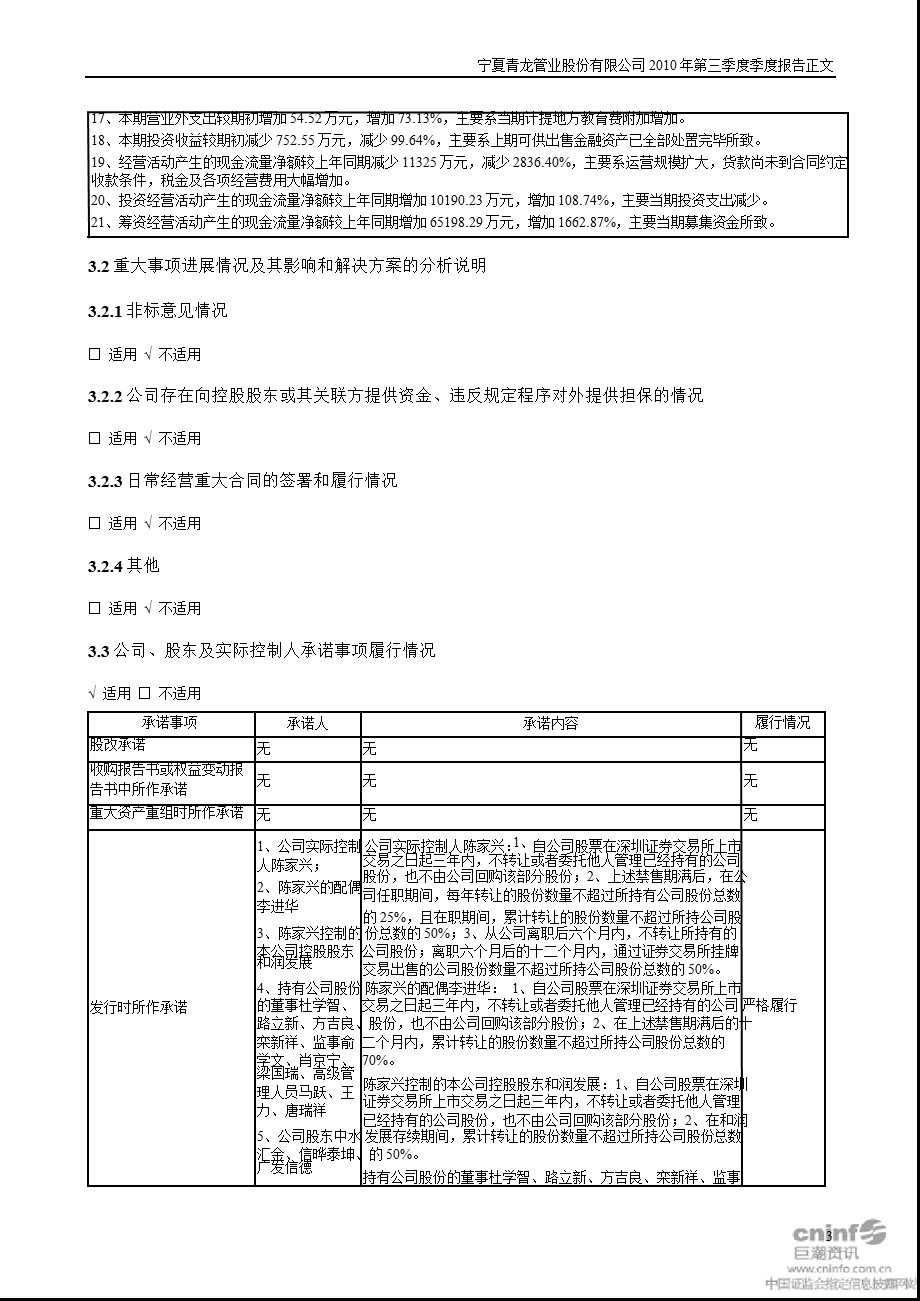 青龙管业：2010年第三季度报告正文.ppt_第3页