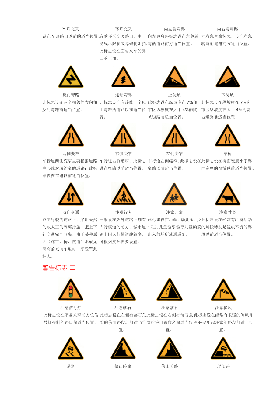 驾考必读(道路交通标志大全)(DOC42页).doc_第2页