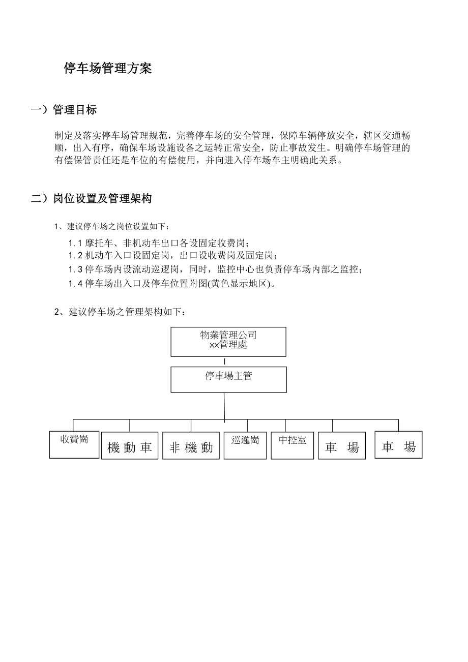 厦门某广场停车场物业管理方案.docx_第3页