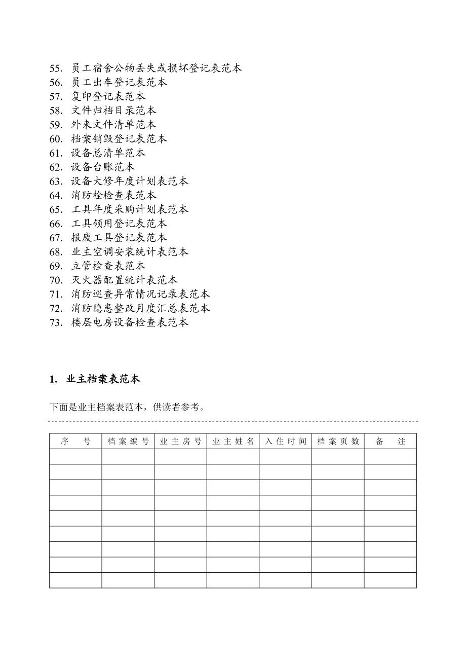 物业管理表格范本[1].docx_第3页